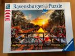 Puzzel Ravensburger Amsterdam, 1000 stukjes, Hobby en Vrije tijd, Ophalen of Verzenden, Zo goed als nieuw