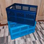 Set 2 inklapbare boodschappen kisten, Prijs voor allebei, 50 tot 100 cm, Ophalen of Verzenden, Zo goed als nieuw, Minder dan 50 cm
