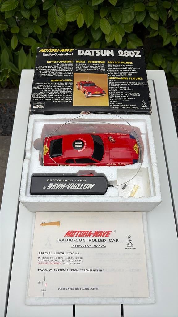 Vintage Datsun 280Z auto met afstandsbediening, Hobby en Vrije tijd, Verzenden, Zo goed als nieuw, Auto