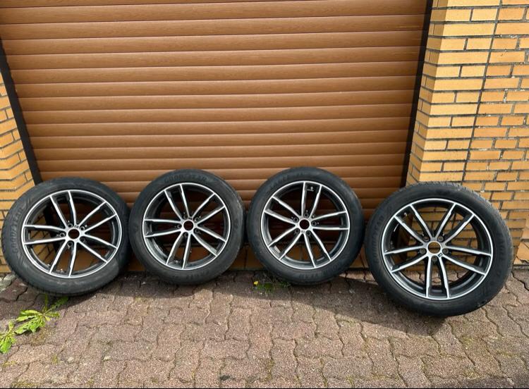 BMW 5-serie velgen met zomerbanden, Auto-onderdelen, Banden en Velgen, Banden en Velgen, Zomerbanden, Gebruikt