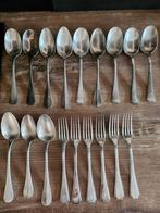 Bestekset van 18 sterling zilver, totaalgewicht 1,4 kg, Ophalen of Verzenden