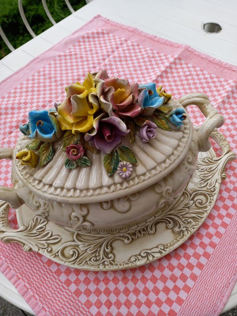 Heel mooie antieke terrine., Huis en Inrichting, Ophalen