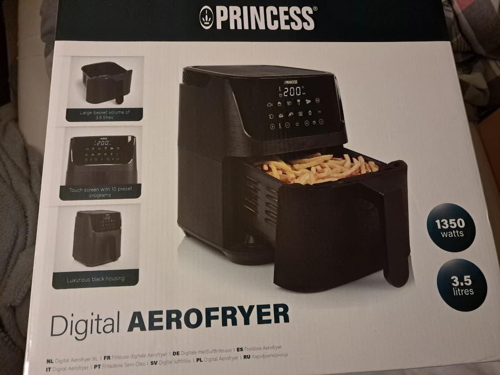 Friteuse Aerofryer numérique Princess XL (3,5 litres), Electroménager, Friteuses à air, Enlèvement, Neuf, Friteuse à air XL, 1500 grammes ou plus