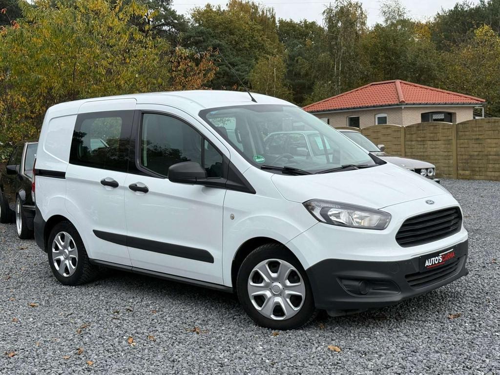 Ford Transit Courier Benzine Manueel Weinig Kilometers Airco, Auto's, Ford, Stof, Gebruikt, Wit, 100 pk