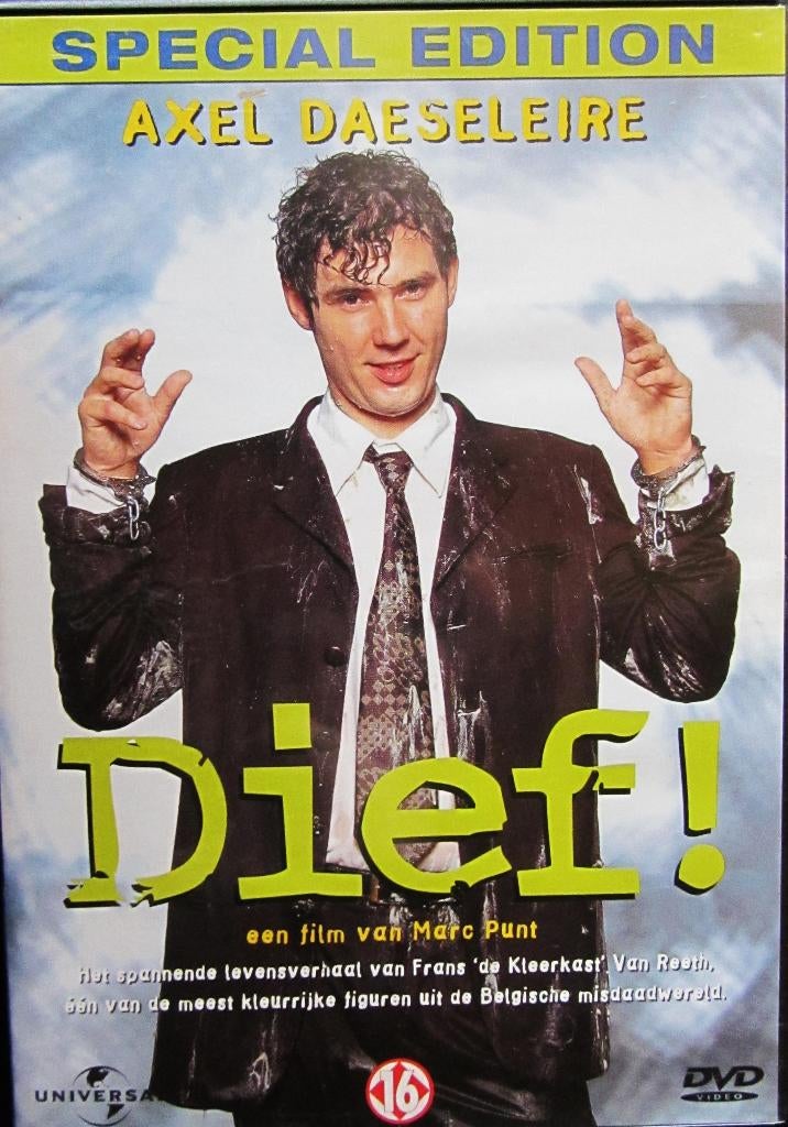 DVD VLAAMSE KLASSIEKER- DIEF (AXEL DAESELEIRE), Cd's en Dvd's, Dvd's | Actie, Zo goed als nieuw, Actie, Alle leeftijden, Ophalen of Verzenden