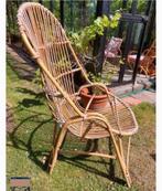 Rotan bamboe easy chair zetel, Ophalen