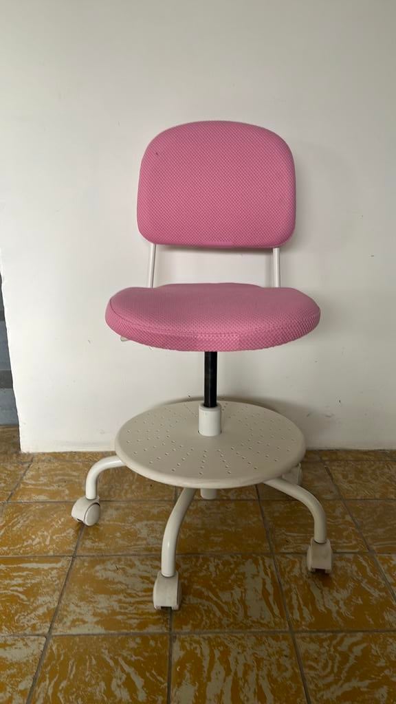 Kinderbureaustoel, Ophalen, Zo goed als nieuw, Roze, Bureaustoel