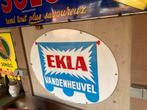 Oude emaille ekla vandenheuvel 1954, Verzamelen, Ophalen of Verzenden, Reclamebord