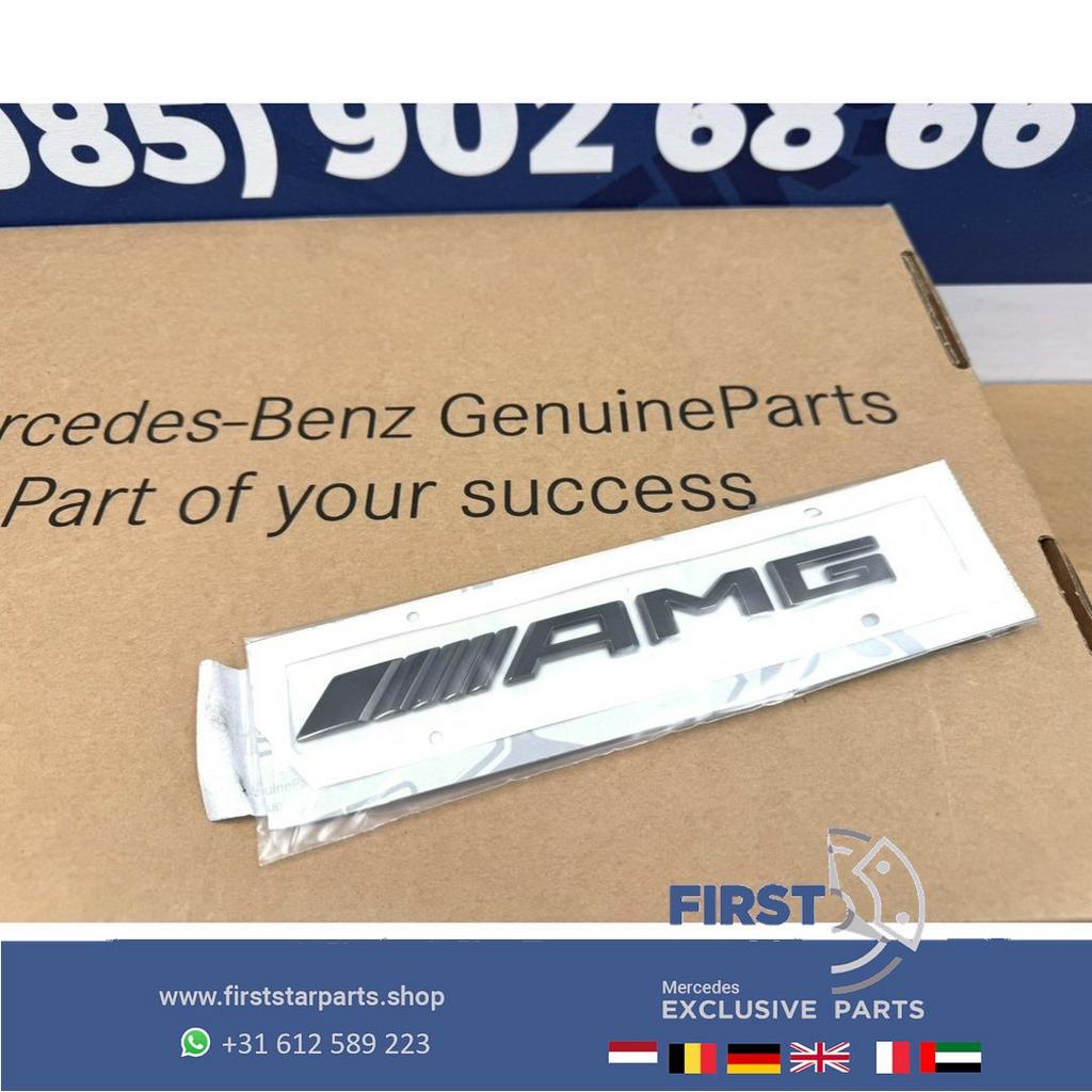 ZWART AMG LOGO / EMBLEEM LETTERS Mercedes W176 W177 W117 W11, Auto-onderdelen, Carrosserie, Mercedes-Benz, Achter, Gebruikt, Ophalen of Verzenden