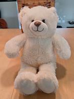 Te koop witte knuffelbeer (hoogte: 41 cm staand)., Enlèvement ou Envoi, Comme neuf, Ours
