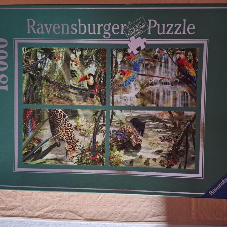 Ravensburger puzzel van 18000 stukjes in 4 zakjes, Hobby en Vrije tijd, Denksport en Puzzels, Zo goed als nieuw, Legpuzzel, Meer dan 1500 stukjes