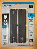 Crucial Pro 32gb ddr5 (2x16) 6000 cl 48, Informatique & Logiciels, Mémoire RAM, Neuf, 32 GB, Enlèvement ou Envoi, Desktop