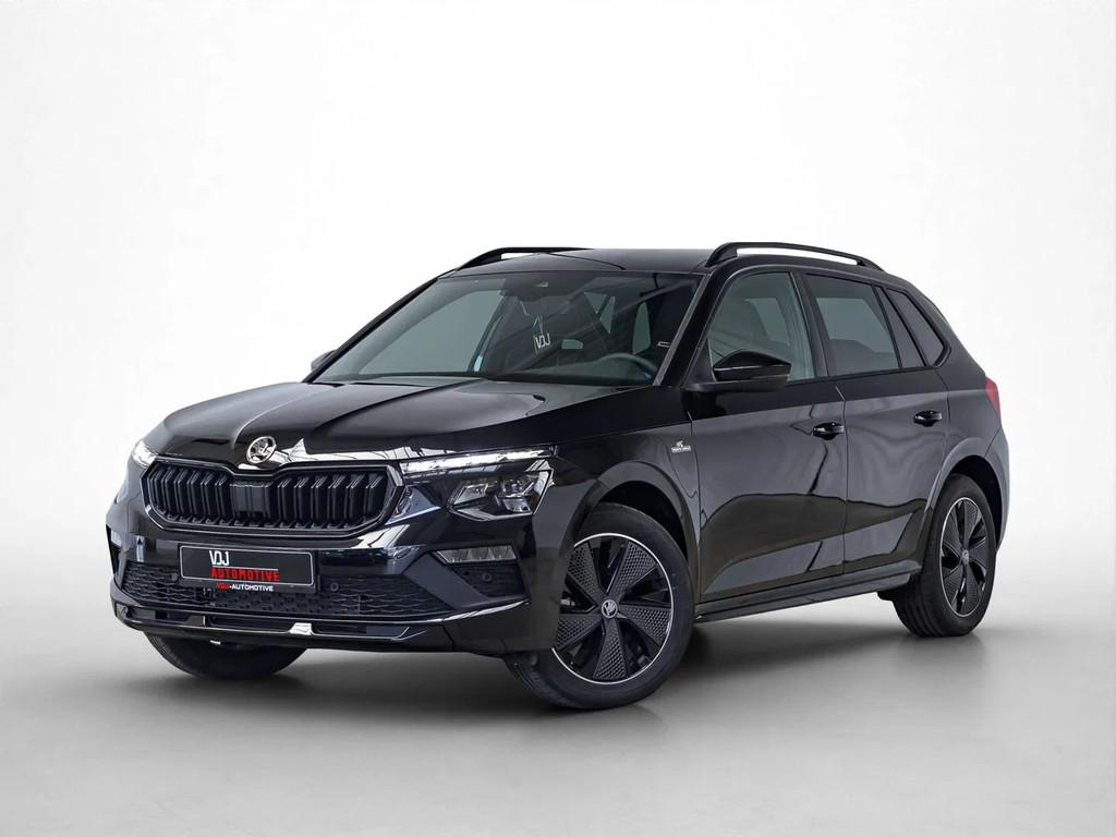 Skoda Kamiq MONTE CARLO|2J-GARANTIE|PANO|ACC|LA|HEATEDSEATS|, Automaat, Stof, 4 cilinders, Zwart