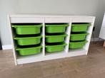 Ikea Trofast kast met 9 groene bakken, Gebruikt, Kast, 75 tot 100 cm, Minder dan 50 cm