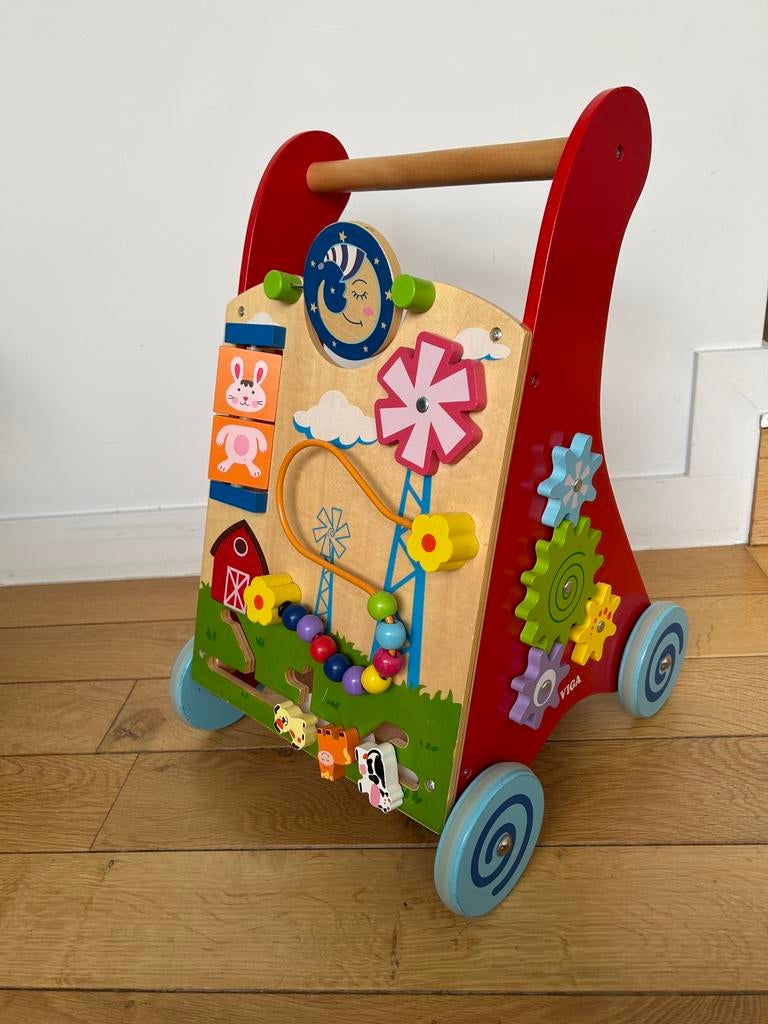 Houten loopwagen, Ophalen, Zo goed als nieuw