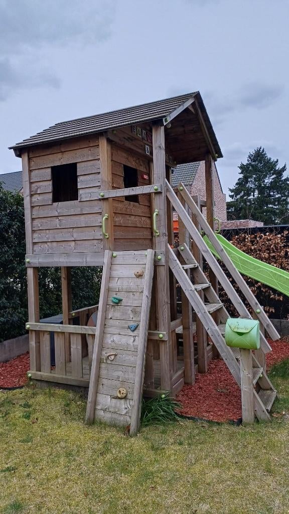 Kidsplay buitenspeeltuin in hout, Enlèvement, Utilisé, Bois