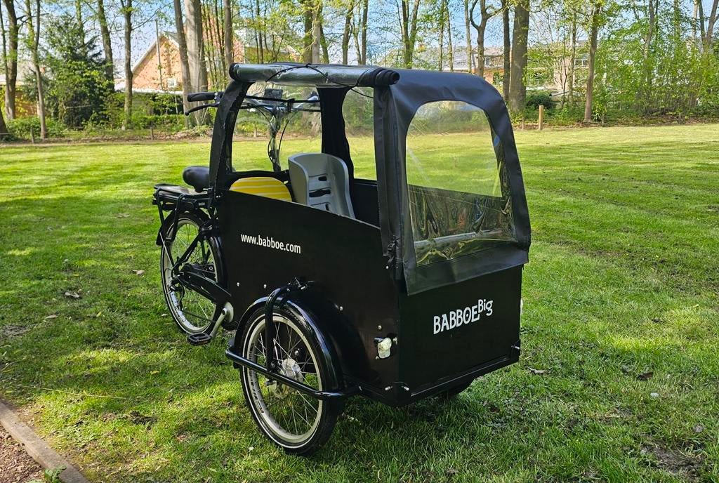 Elektrische bakfiets BABBOE Big is GEKEURD in perfecte staat, Enlèvement, Comme neuf, 4 enfants ou plus, Électrique