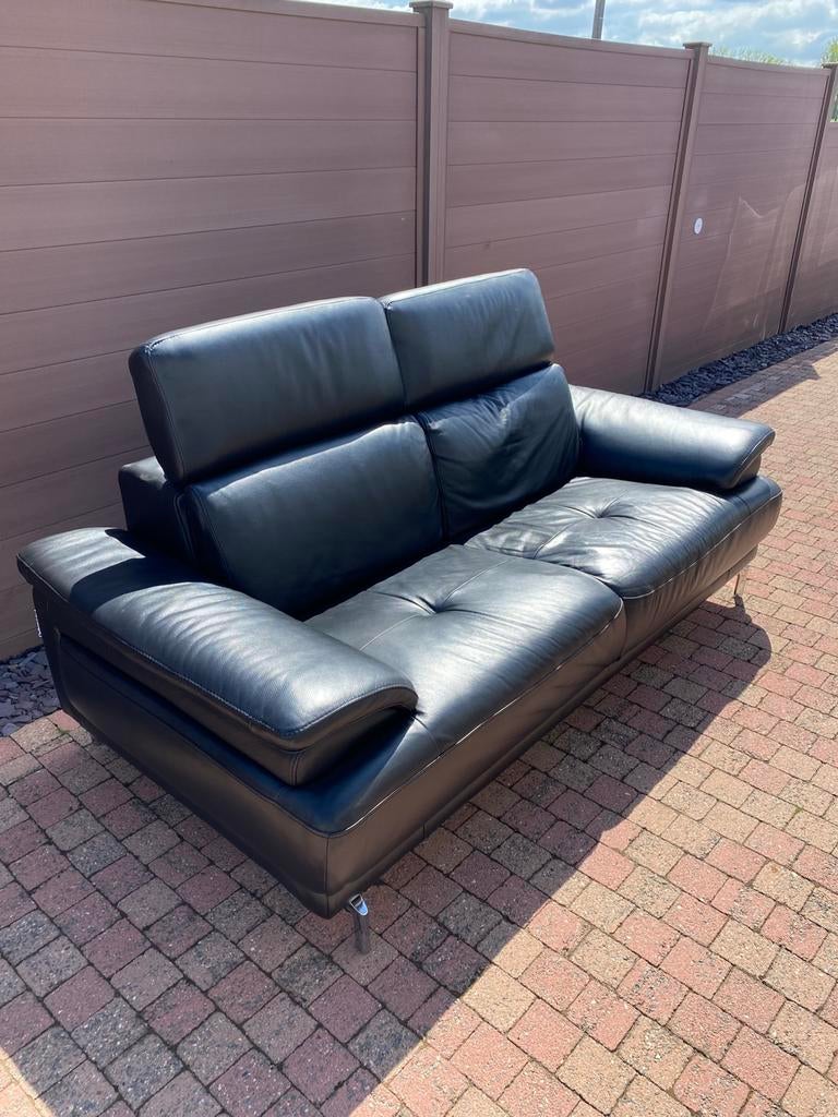 Lederen salon als nieuw, Huis en Inrichting, Zetels | Zetels, Ophalen, Zo goed als nieuw