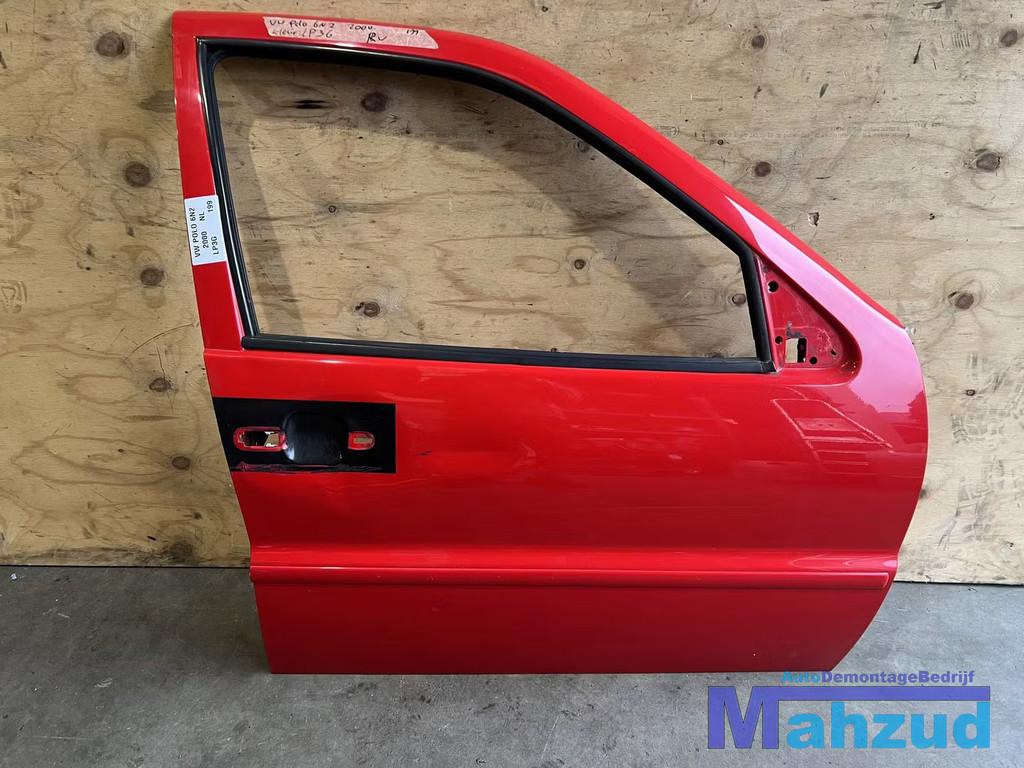 VW POLO 6N2 rood LP3G Rechts voor deur 1999-2001, Gebruikt, Volkswagen AG, Vw@volkswagen.de, Volkswagen
