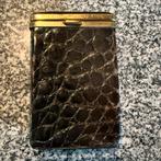 Vintage bruin leder cigaretten doosje, Handtassen en Accessoires, Portemonnees, Ophalen of Verzenden, Gebruikt, Bruin, Leder