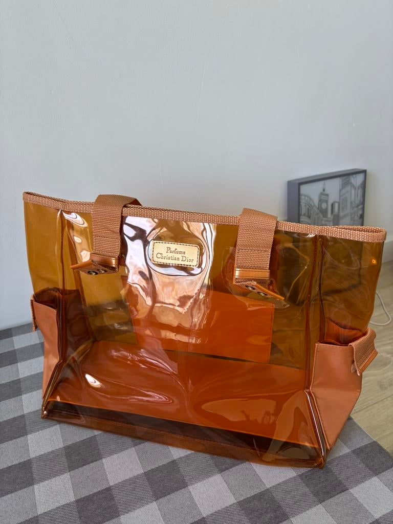 Sac fourre-tout vintage Christian Dior Orange Dior Perfumes, Envoi, Comme neuf