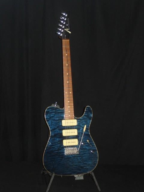 Tom Anderson (USA) – 3x Single Coil – 2002 – Ocean Blue, Ophalen, Zo goed als nieuw, Semi-solid body, Overige merken