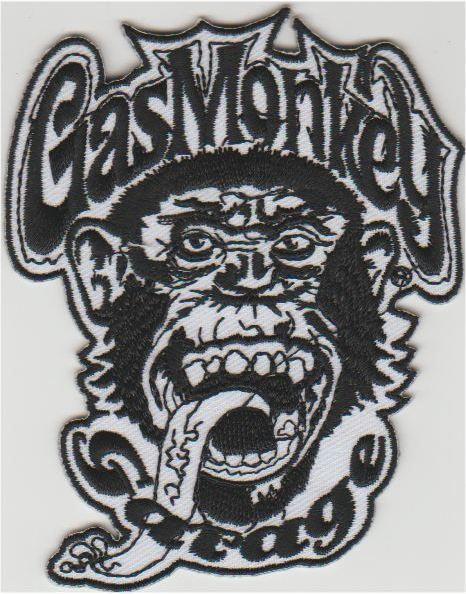 Gas Monkey Garage stoffen opstrijk patch embleem, Collections, Autocollants, Neuf, Envoi
