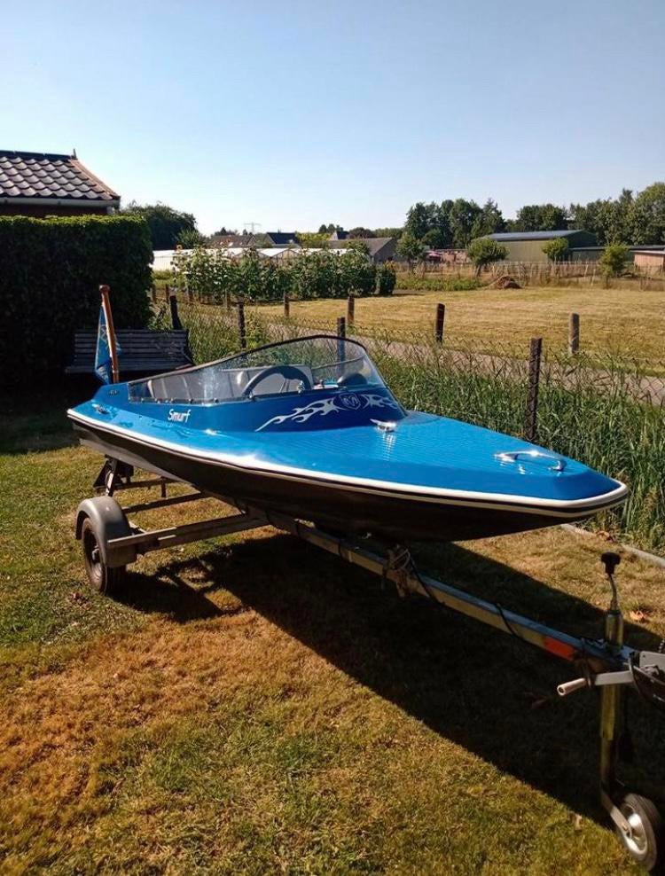 Spitfire met 5ph Honda 4takt motor, Watersport en Boten, Speedboten, Ophalen, Gebruikt, Minder dan 70 pk, 3 tot 6 meter