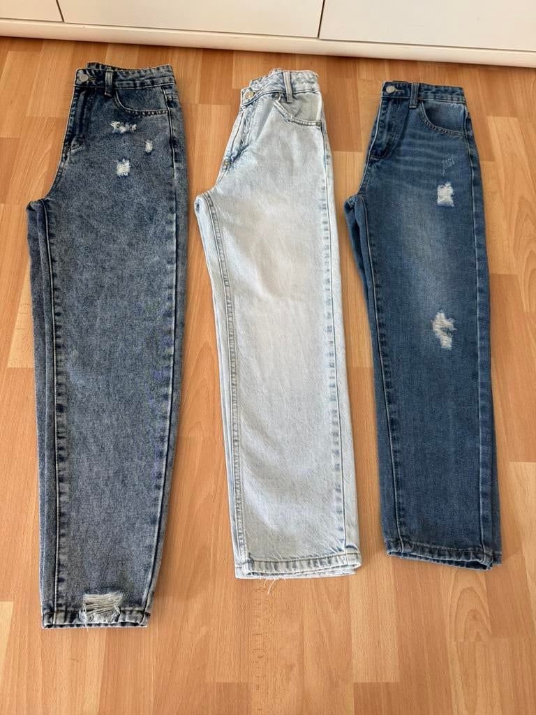 Meisjes jeansbroeken, Ophalen, Zo goed als nieuw, Maat 140