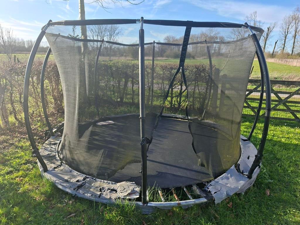 Inground trampoline, Ophalen of Verzenden, Gebruikt