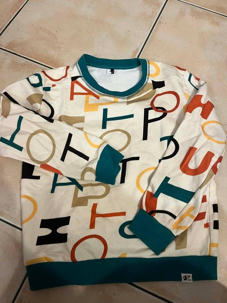 sweater cks letters 164, Kinderen en Baby's, Kinderkleding | Maat 164, Gebruikt, Ophalen of Verzenden, Jongen, Trui of Vest