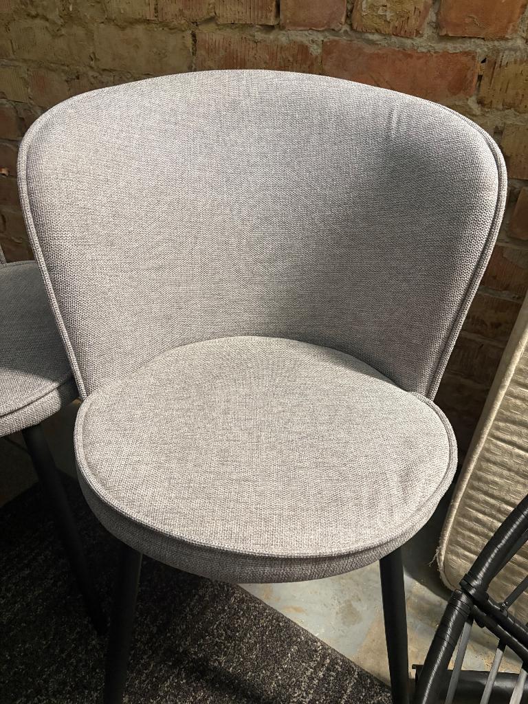 Eetstoelen, Huis en Inrichting, Stoelen, Ophalen, Zo goed als nieuw, Grijs, Vijf, Zes of meer stoelen