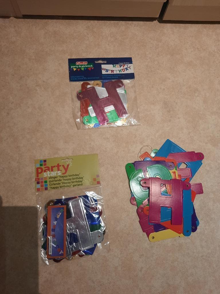 happy birthday nieuwe slingers, Ophalen of Verzenden, Nieuw