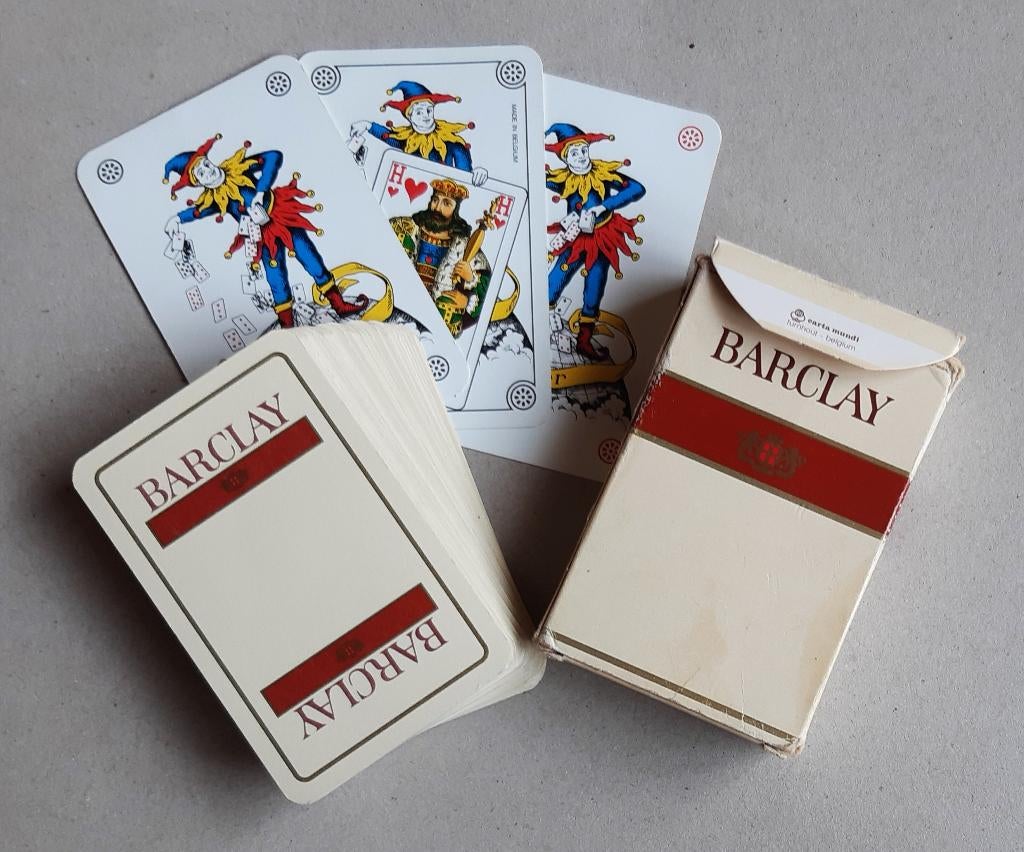 SPEELKAARTEN SIGARETTEN BARCLAY RECLAME TABAK TABAC., Verzamelen, Ophalen of Verzenden, Speelkaart(en)