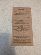 Menu papier carton de ration us ww2 First Half, second half, Collections, Envoi, Armée de terre, Livre ou Revue