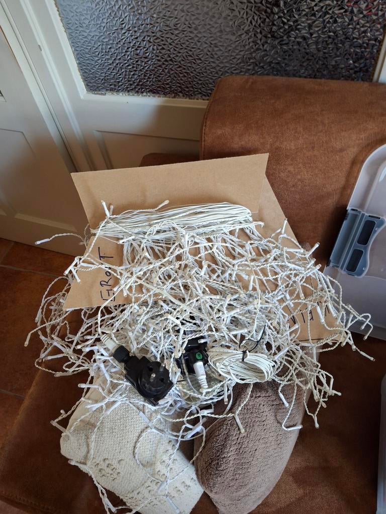 Kerstverlichting, Ophalen