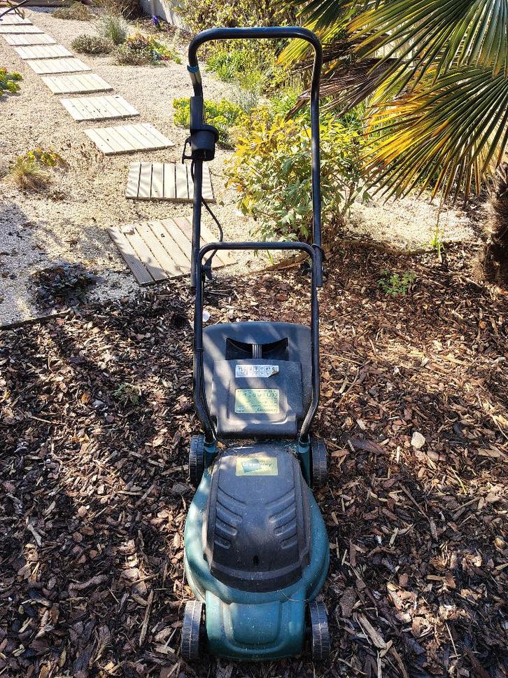 Grasmaaier, Tuin en Terras, Grasmaaiers, Gebruikt, Elektrische grasmaaier, Elektrische starter, Opvangbak, Ophalen