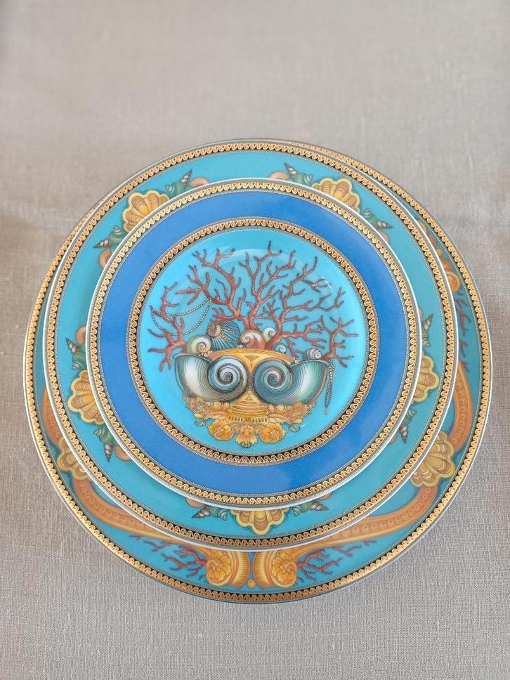 Raretés Art de la Table Versace, Collections, Porcelaine, Cristal & Couverts, Neuf, Service complet, Porcelaine, Enlèvement