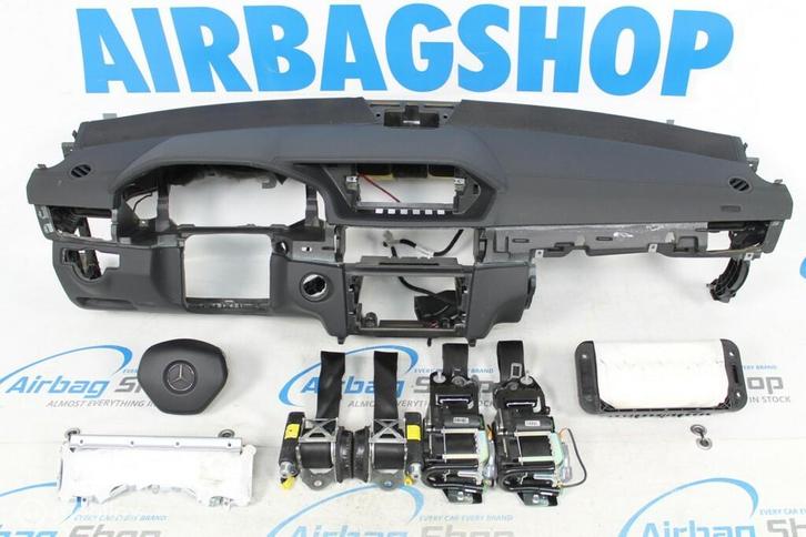 Airbag kit Tableau de bord cuir noir Mercedes E klasse W212, Auto-onderdelen, Dashboard en Schakelaars, Gebruikt, Ophalen of Verzenden