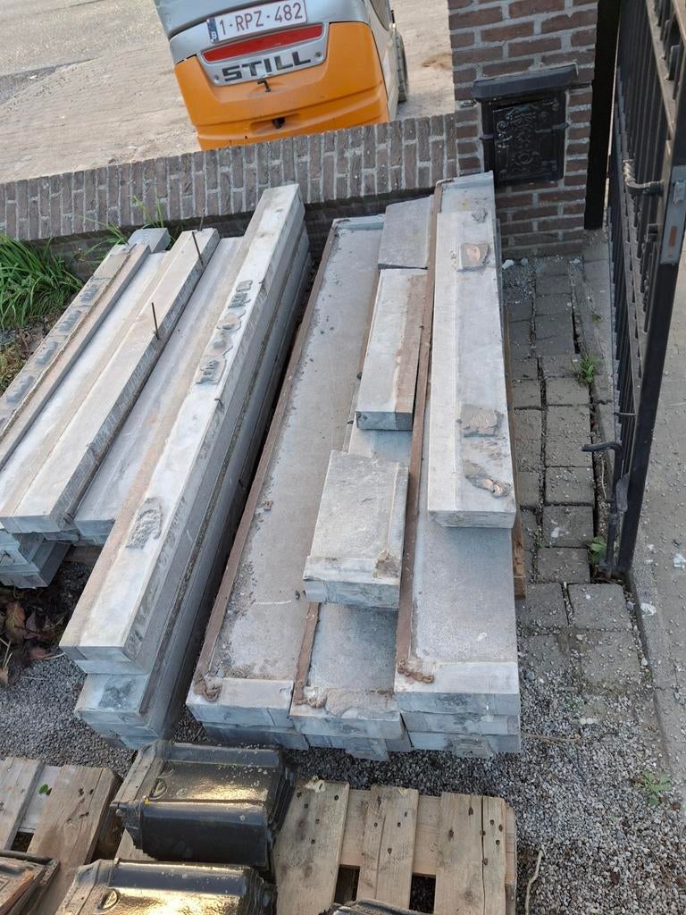 Groot lot arduin stenen / blauwsteen / blauwe steen dorpels, Ophalen