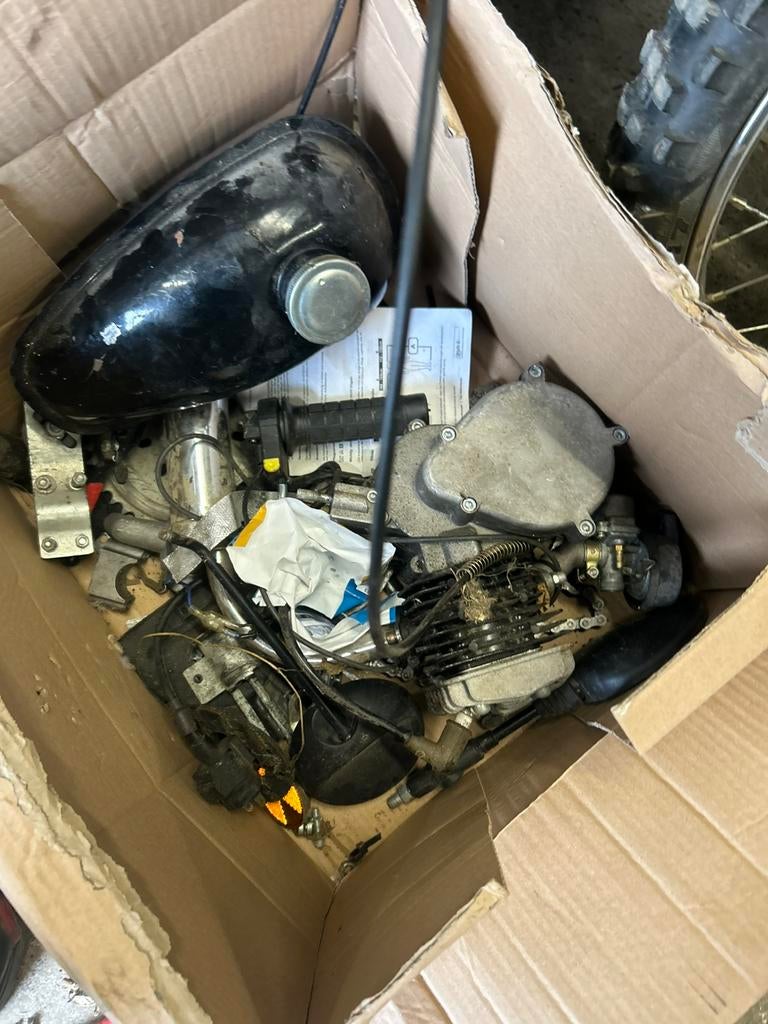 Motorkit fiets, Ophalen