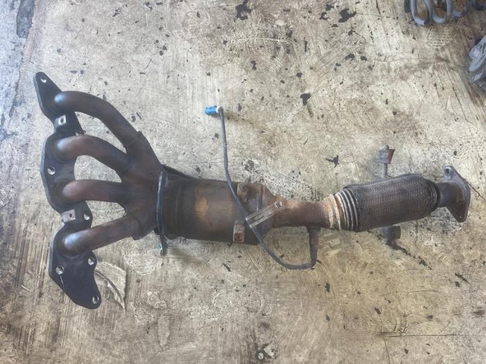 Collecteur d' échappement + catalyseur d'un Volvo S40, -, 3 mois de garantie, -, -