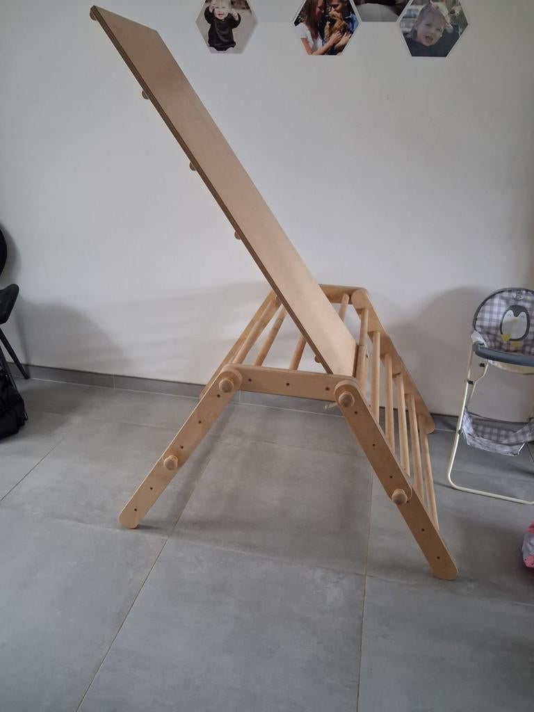 Klimrek, Ophalen, Glijbaan