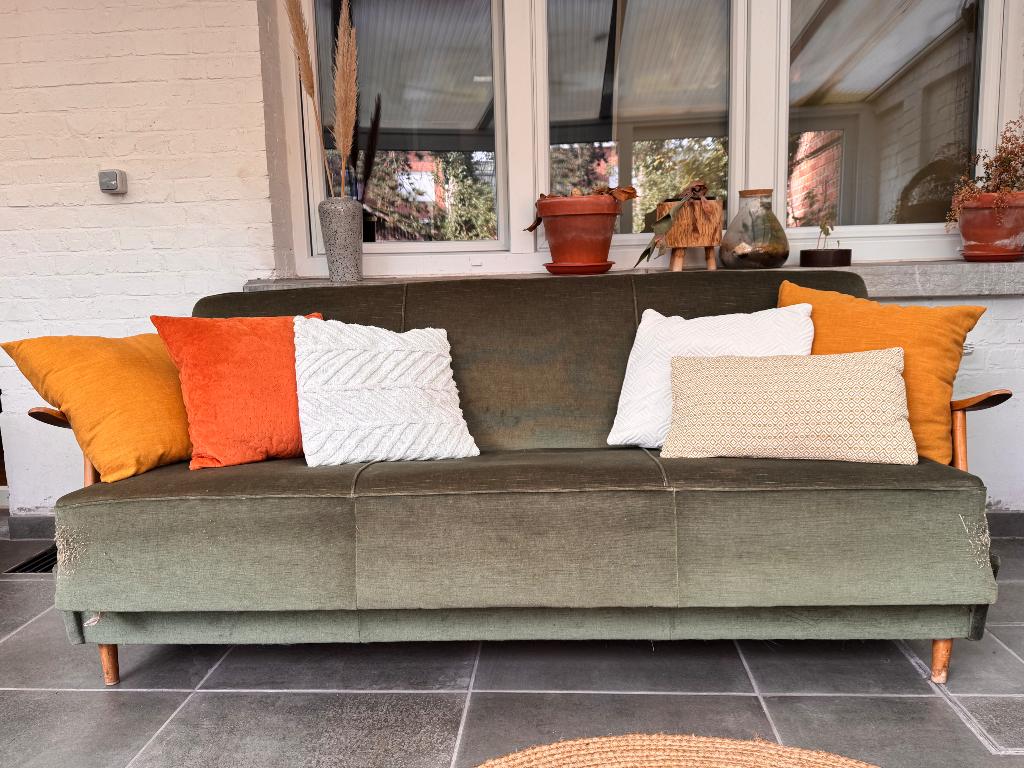 Prachtige vintage zetel (slaapbank), Enlèvement