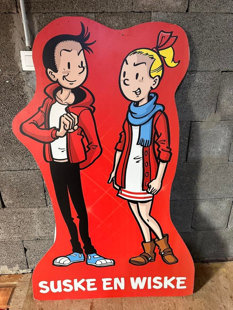 Groot stripfiguur Suske en Wiske (kartonnen display), Enlèvement, Bob et Bobette, Comme neuf