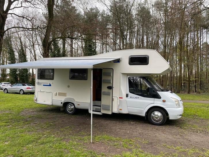 Hele mooie ruime camper, Caravanes & Camping, Camping-cars, Particulier, jusqu'à 6, Alcôve, Ford, Ford, Diesel, Boîte manuelle