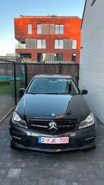 Mercedes C200 CDI W204, Auto's, Zwart, 4 cilinders, Leder en Stof, 5 deurs
