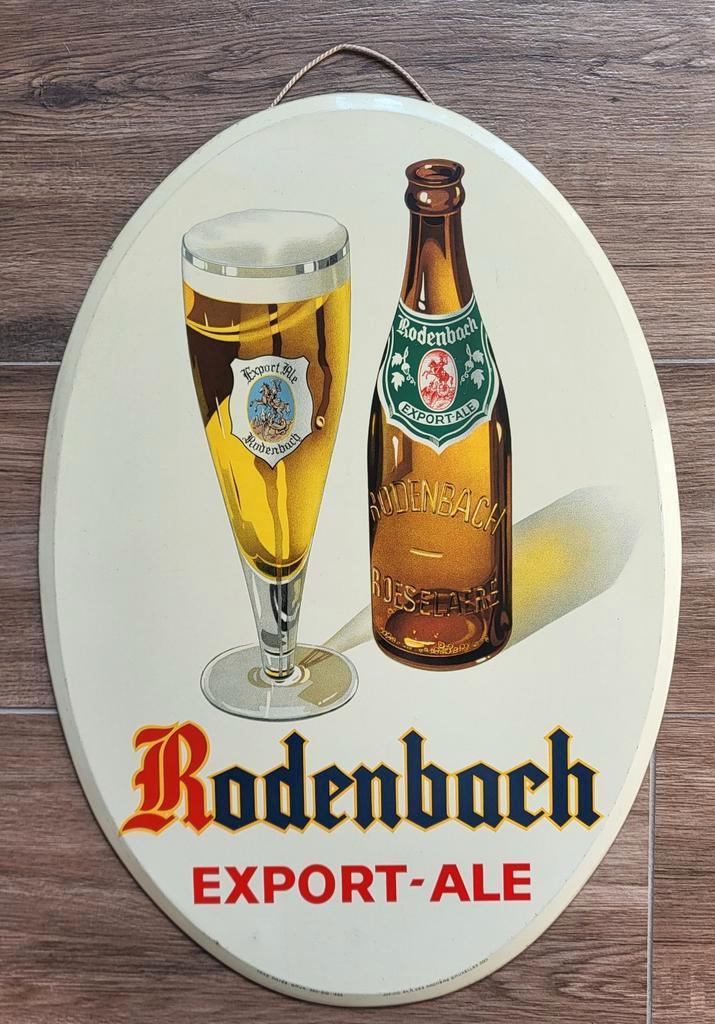 Panneau d'affichage en étain Rodenbach., Collections, Marques de bière, Enlèvement ou Envoi