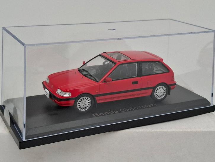 Honda Civic (1987) - 1/43 - Japanse versie - zeldzaam, Hobby en Vrije tijd, Modelauto's | 1:43, Zo goed als nieuw, Auto, Overige merken