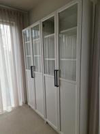 2 Billy boekenkasten met Oxberg vitrinedeuren, 25 à 50 cm, 150 à 200 cm, Enlèvement, Utilisé